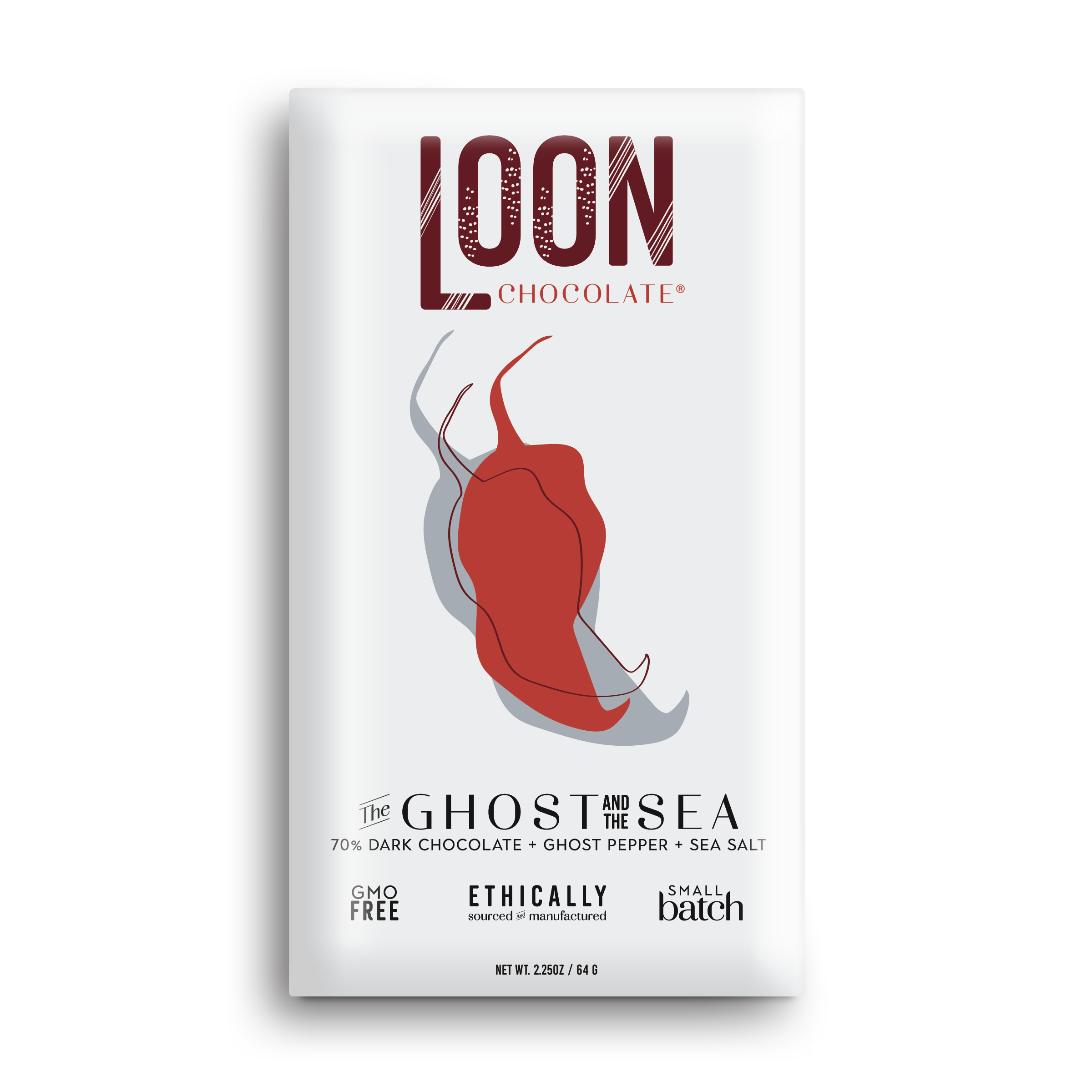 The Ghost & the Sea – Dark Chocolate with Ghost Pepper & Sea Salt