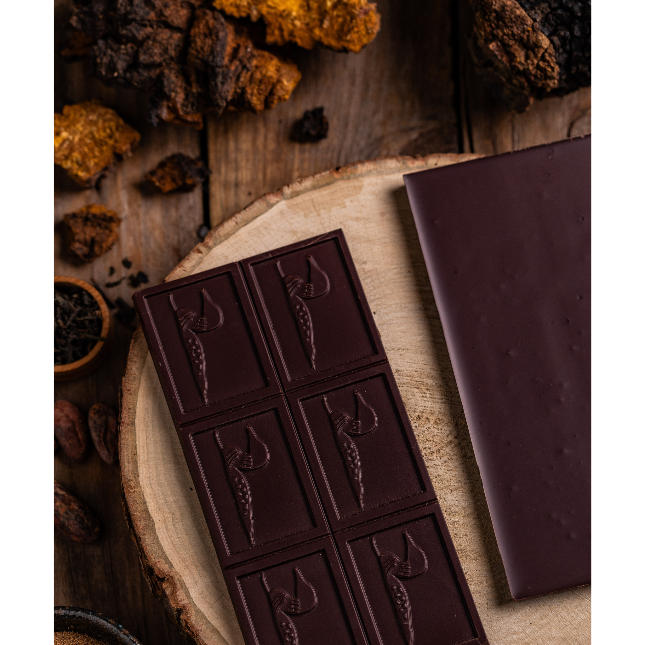 Chaga Chai - 70% Dark Chocolate with Chaga + Spices
