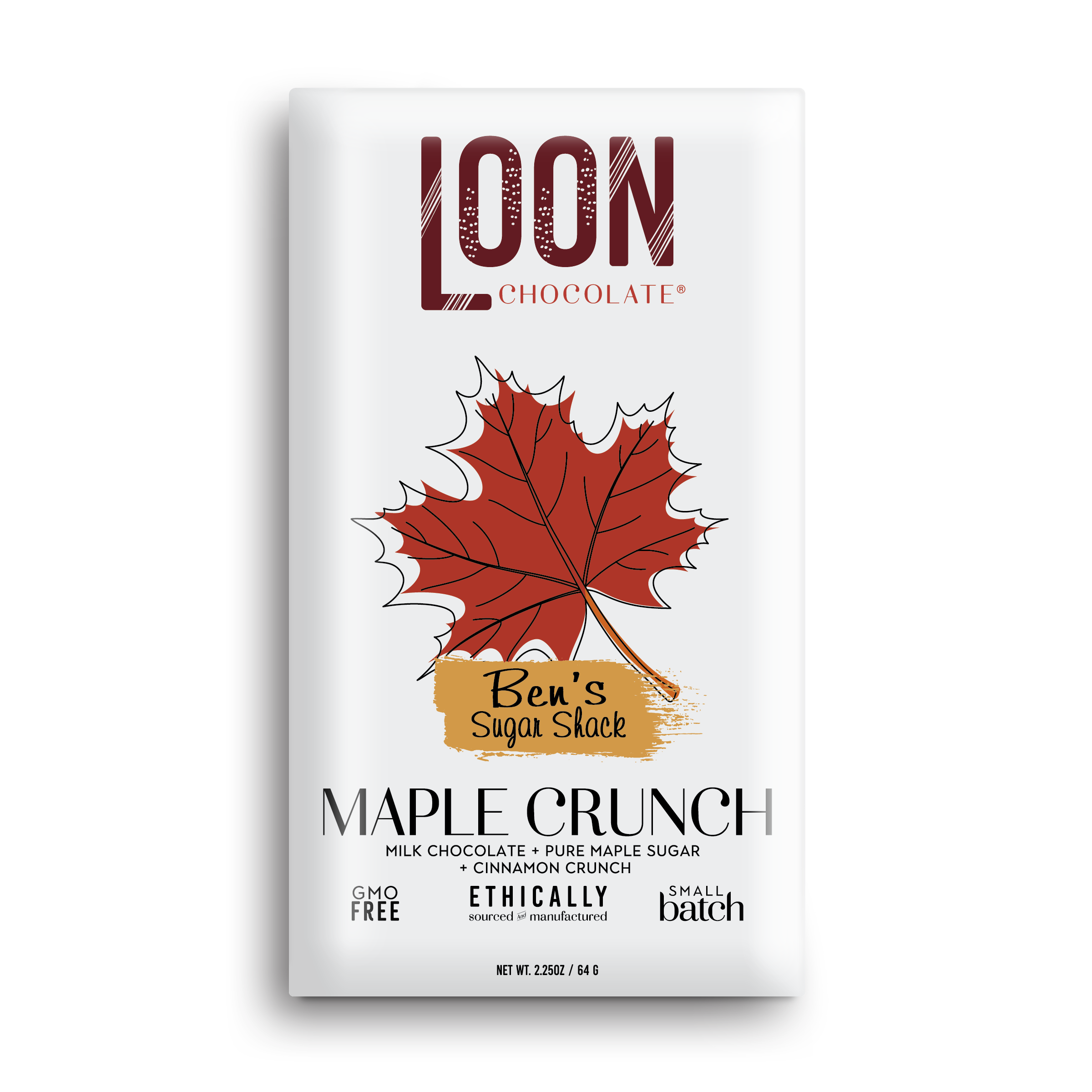 Maple Crunch – Milk Chocolate with Maple Sugar & Quinoa